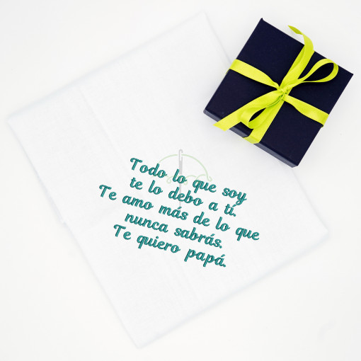 pañuelo caballero blanco bordado papa pañuelo amar bordado caja regalo lazo