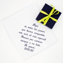 pañuelo caballero bordado frase padre